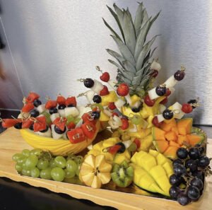 fruits sur plateau